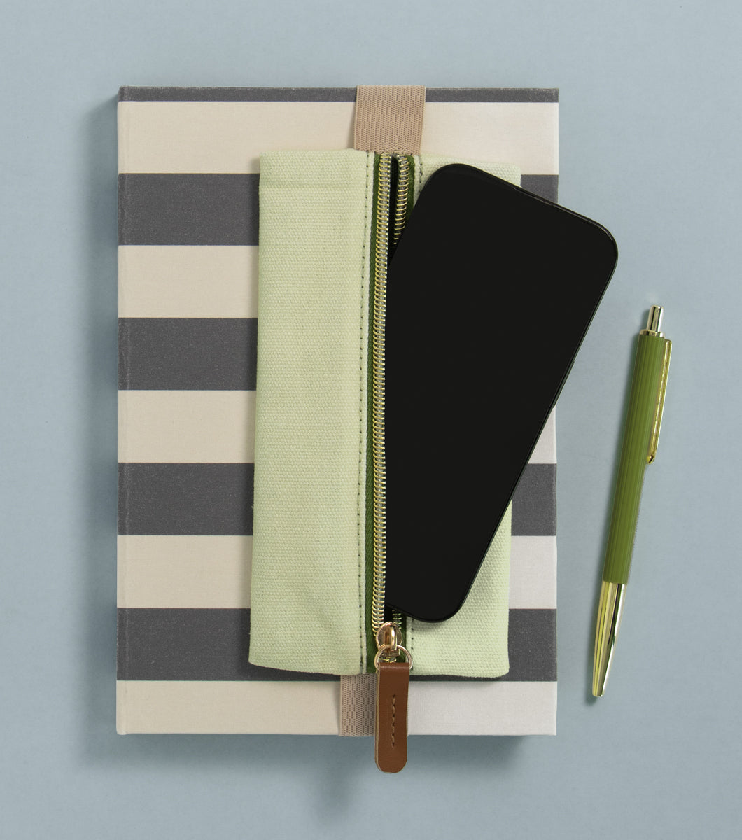 Stripe Journal + Fabric Pouch