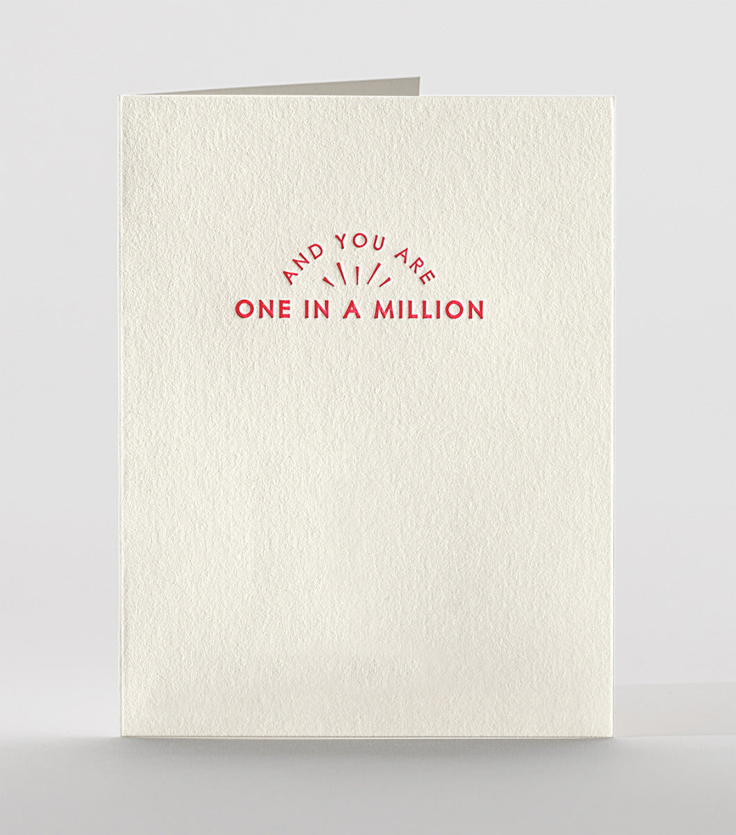 Elum Designs Gem Heart Love, Friendship Letterpress Greeting Card