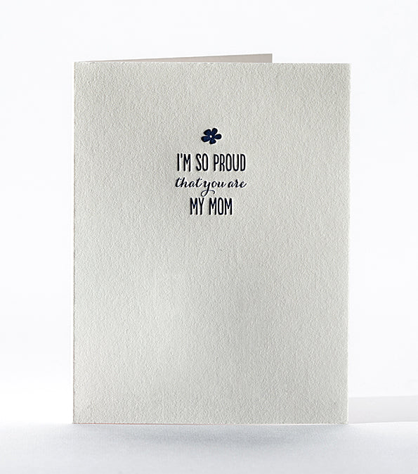 Elum Designs Picket Fence Letterpress Greeting Card for Mom