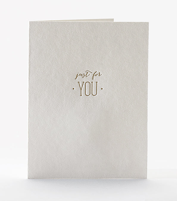 Elum Designs Wishbone Letterpress Birthday Greeting Card