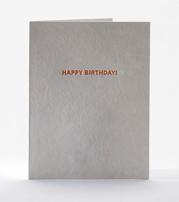 Elum Designs Big Deal Letterpress Birthday Greeting Card