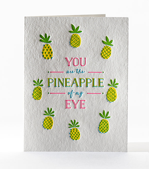 Elum Designs TROPICAL LOVE Letterpress Valentine's Day Greeting Card