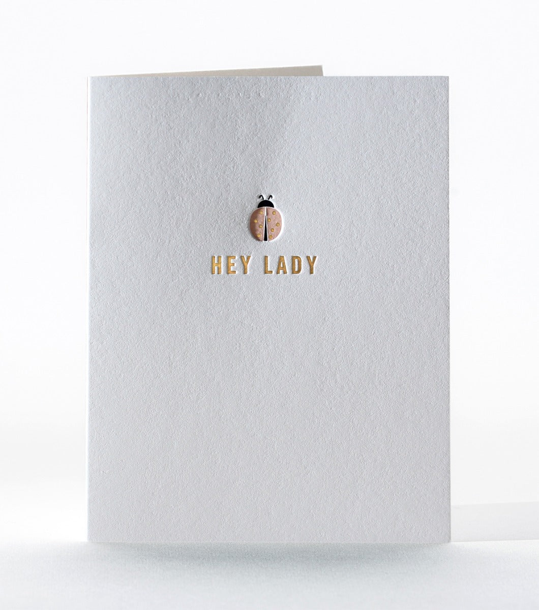 Elum Designs Hey Little Lady Letterpress Greeting Card