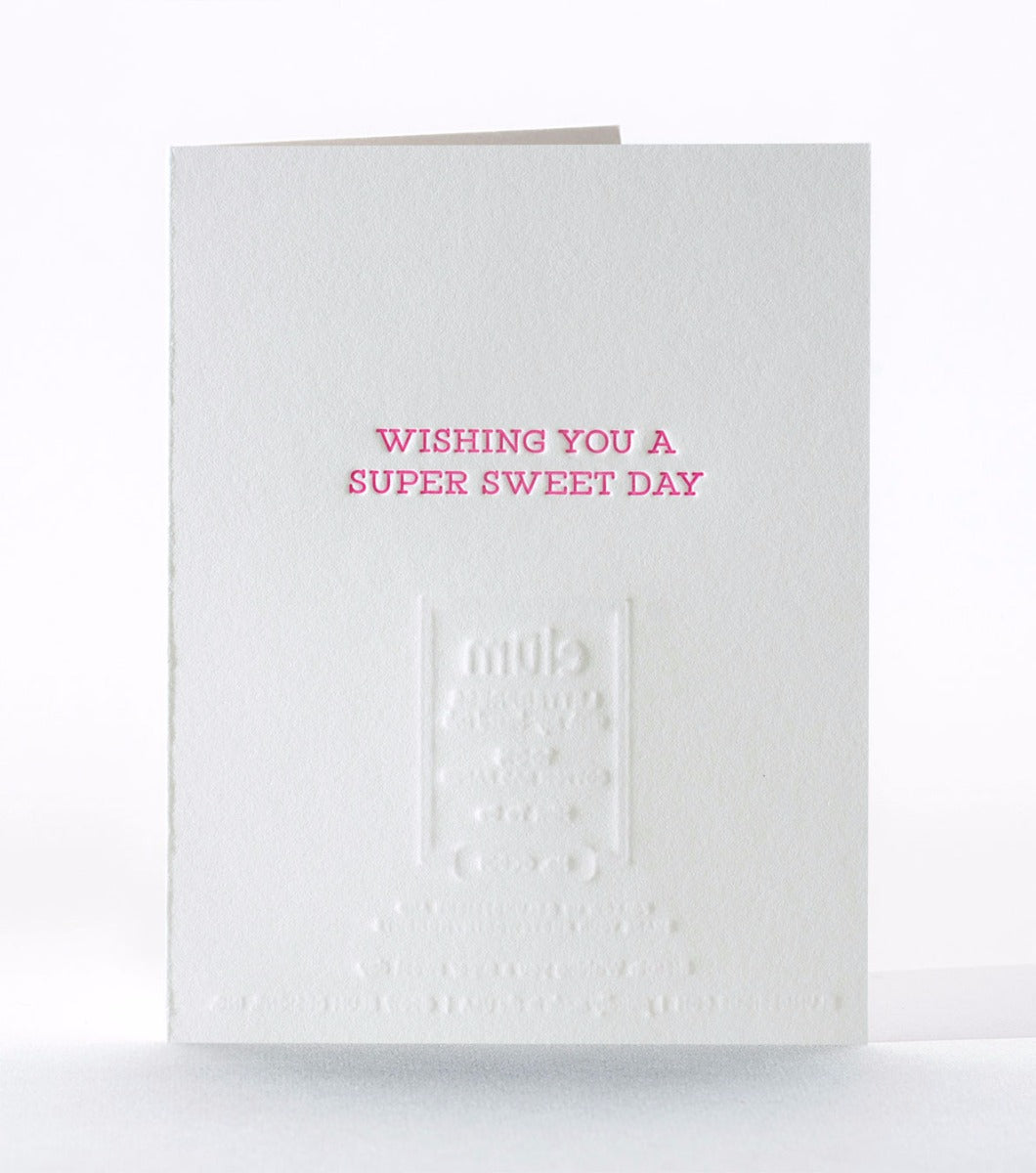Mint to be letterpress Valentine's Day Card