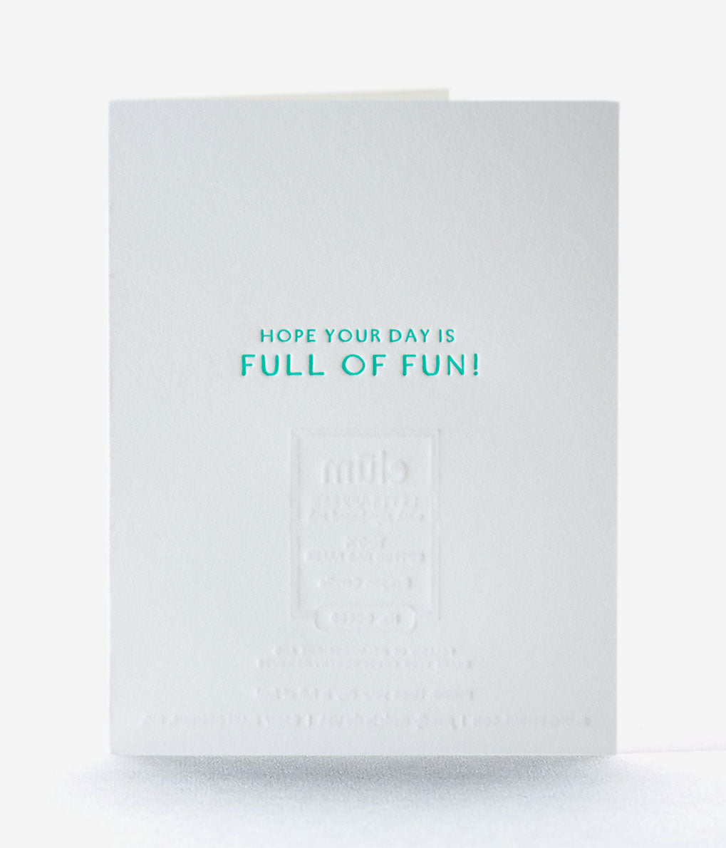 Dragon Candle Letterpress Birthday Card