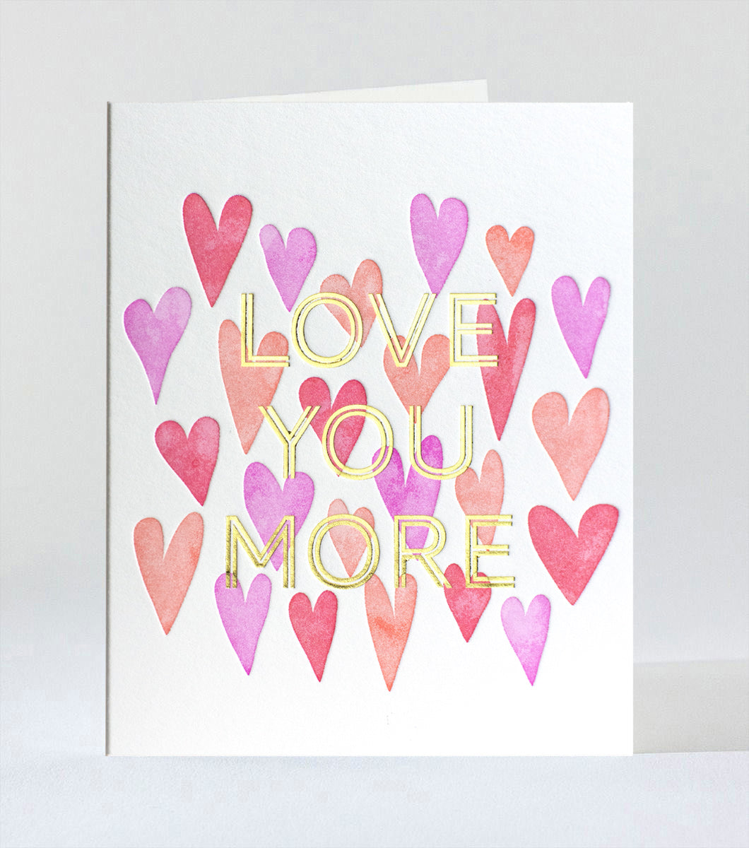 Elum Designs Cubic Thanks Letterpress Greeting Card