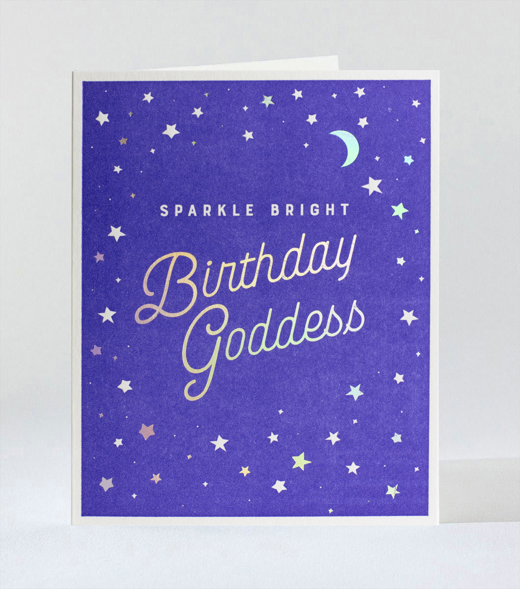 Elum Designs Cubic Thanks Letterpress Greeting Card