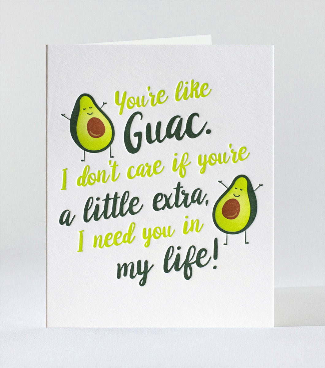 Elum Designs Cubic Thanks Letterpress Greeting Card