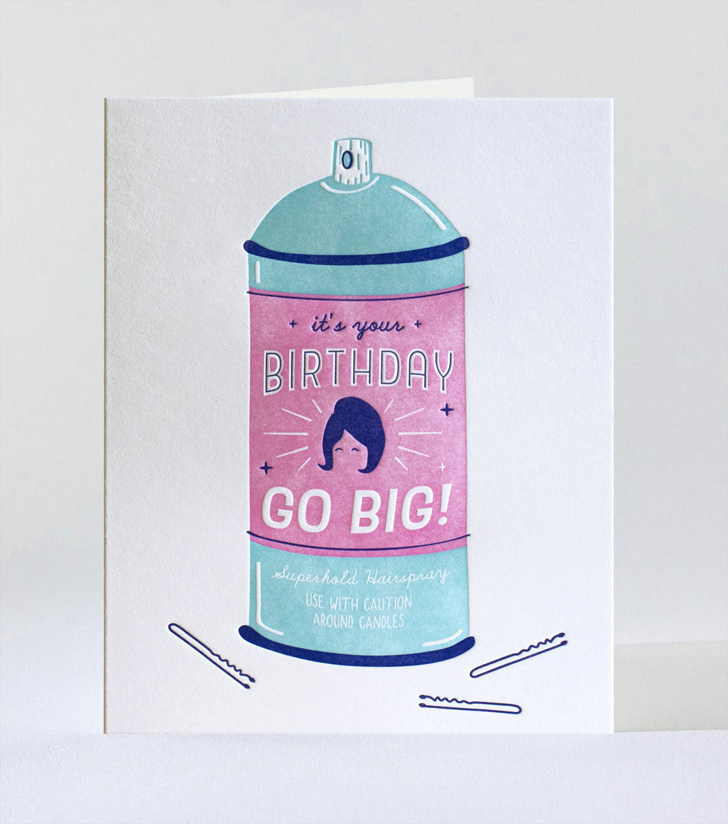 Elum Designs Cubic Thanks Letterpress Greeting Card