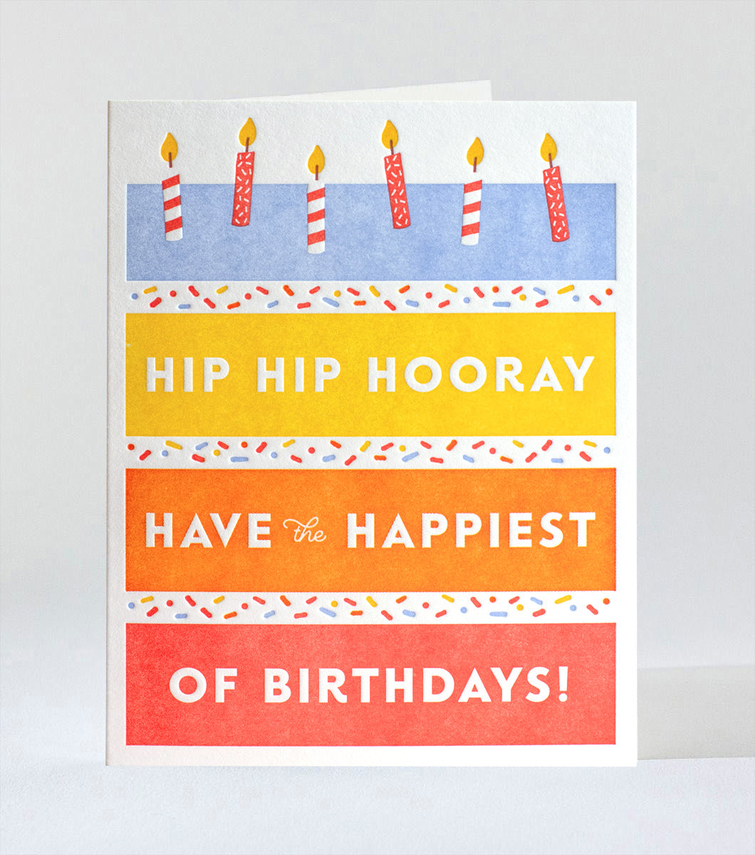 Elum Designs Cubic Thanks Letterpress Greeting Card