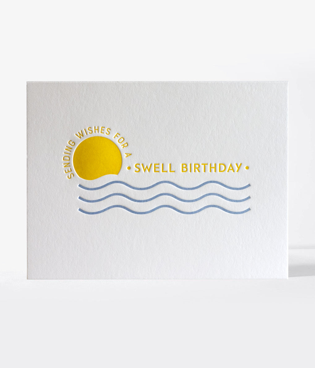 Elum Designs Cubic Thanks Letterpress Greeting Card