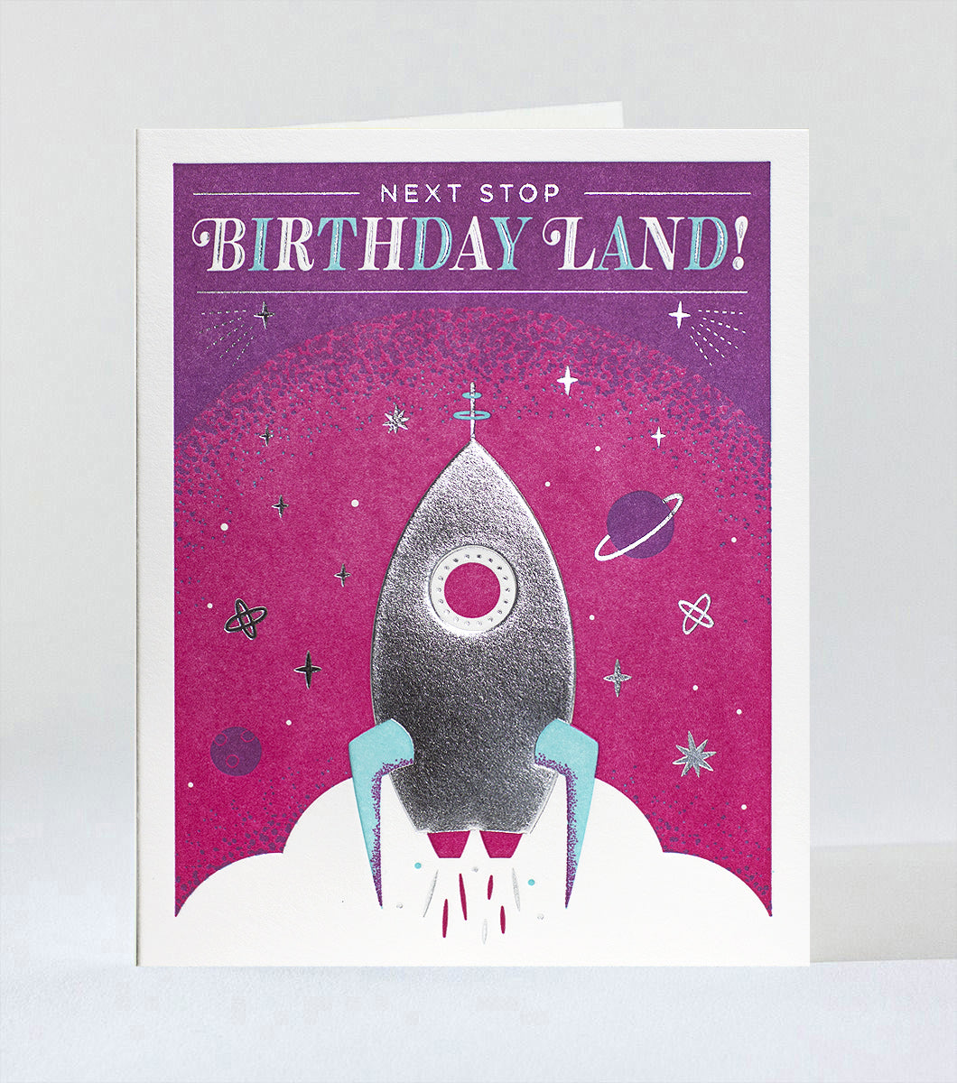 Elum Designs Cubic Thanks Letterpress Greeting Card
