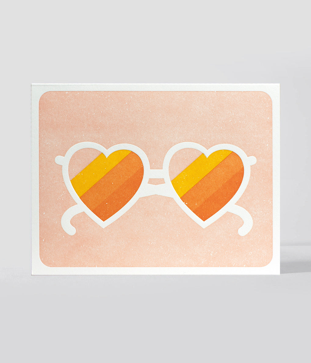 Elum Designs Cubic Thanks Letterpress Greeting Card