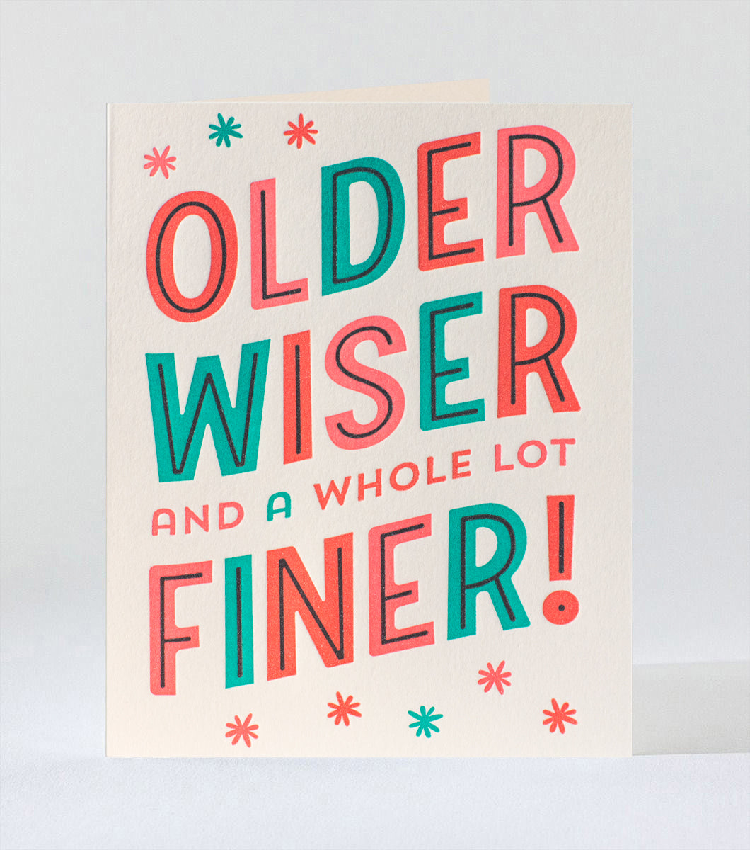 Elum Designs Cubic Thanks Letterpress Greeting Card