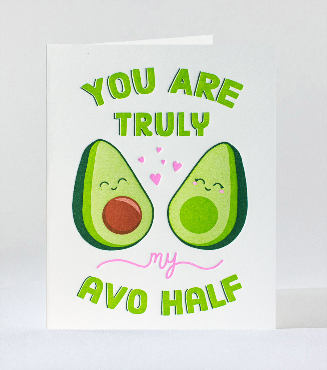 Elum Designs Cubic Thanks Letterpress Greeting Card