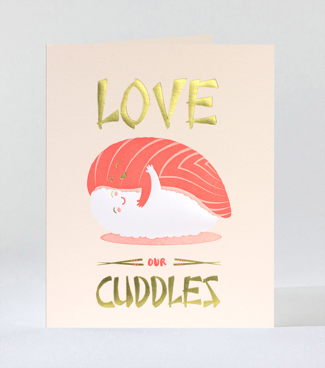 Elum Designs Cubic Thanks Letterpress Greeting Card