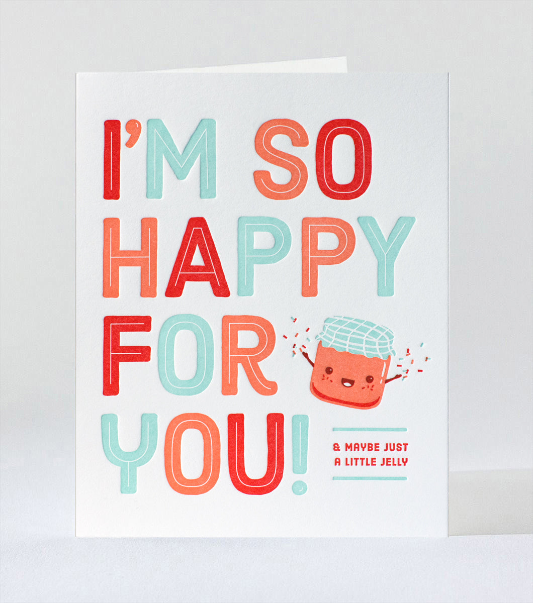Elum Designs Cubic Thanks Letterpress Greeting Card