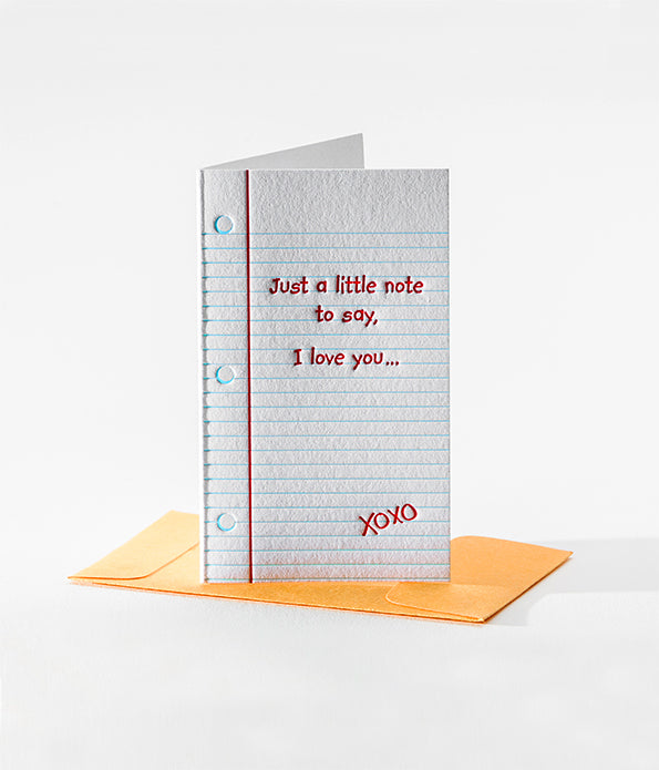 Elum Designs Letterpress Old School Mini Note Gift Enclosures 100
