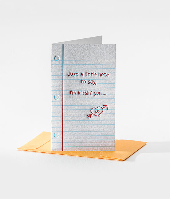 Elum Designs Letterpress Old School Mini Note Gift Enclosures 102