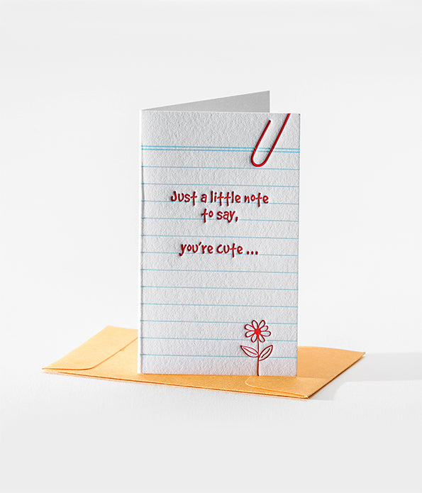 Elum Designs Letterpress Old School Mini Note Gift Enclosures 106