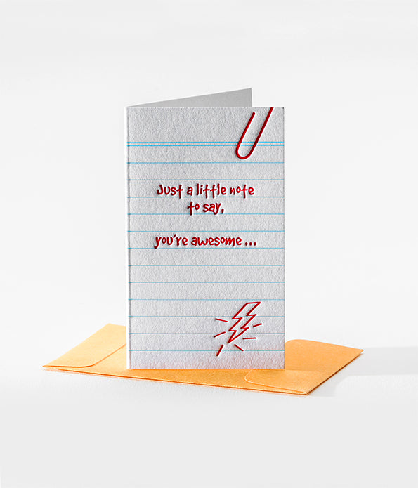 Elum Designs Letterpress Old School Mini Note Gift Enclosures 114