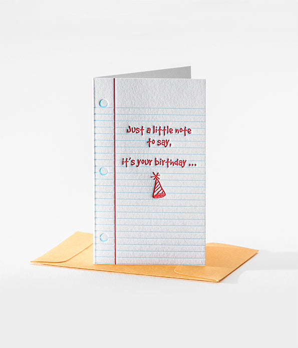 Elum Designs Letterpress Old School Mini Note Gift Enclosures 115