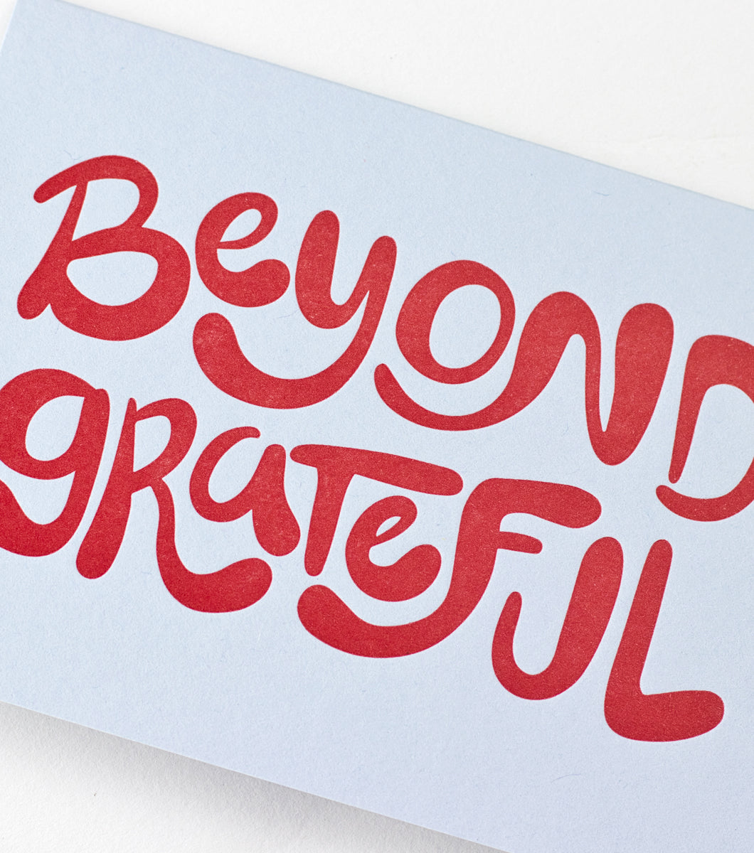 detail image of beyond grateful letterpress boxed notes