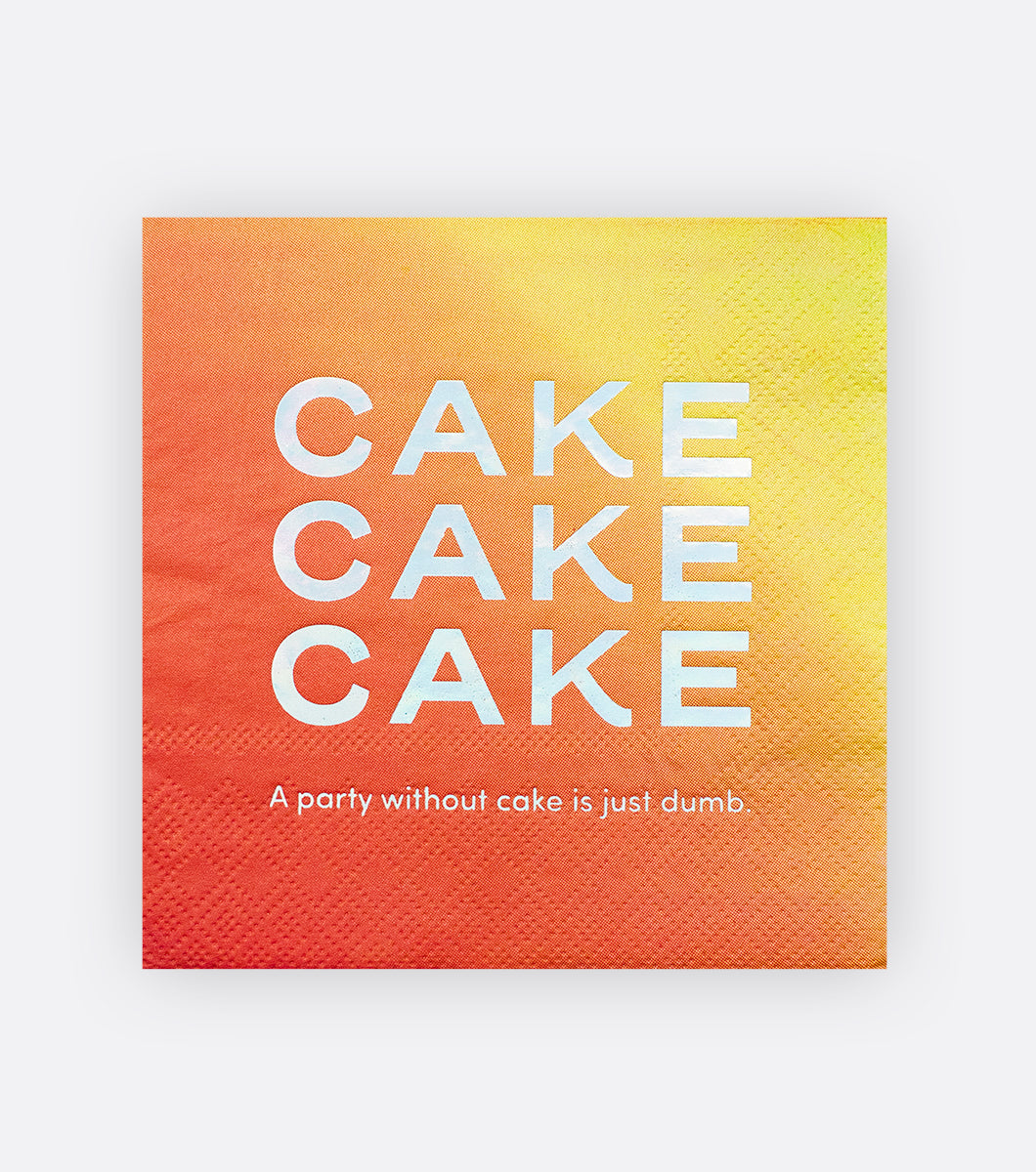 Cake Cake Cake Paper Beverage Napkin Set