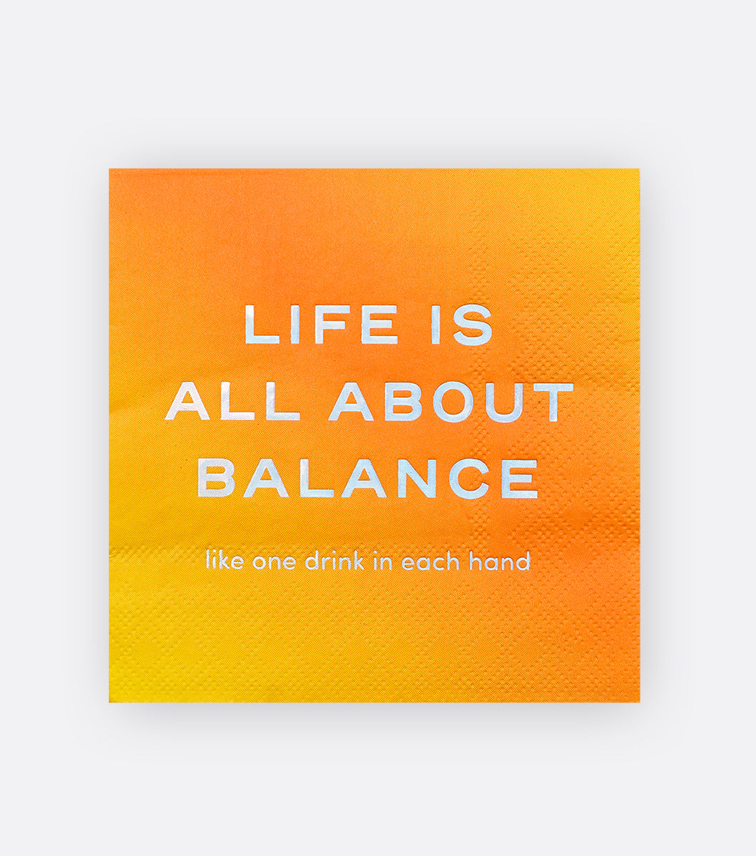 Life Balance Paper Beverage Napkin Set