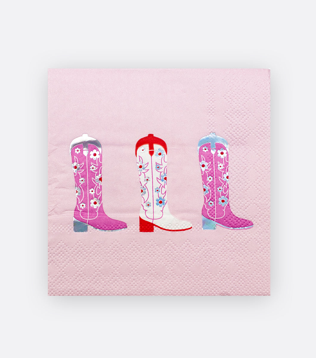 Daisy Cowgirl Vibes Paper Beverage Napkin Set