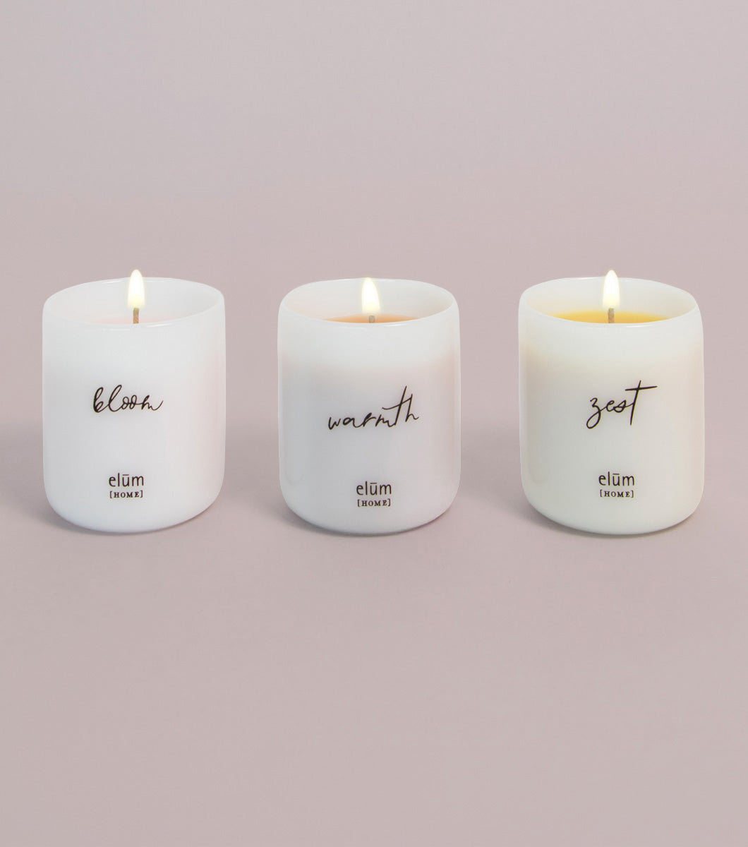 3 Piece Votive Candle Collection - Warm