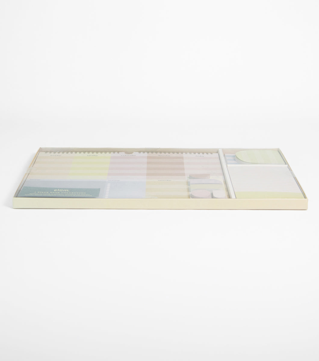 Weekly Planner Set with Coordinating Notepad, Sticky Notes and Page Flags