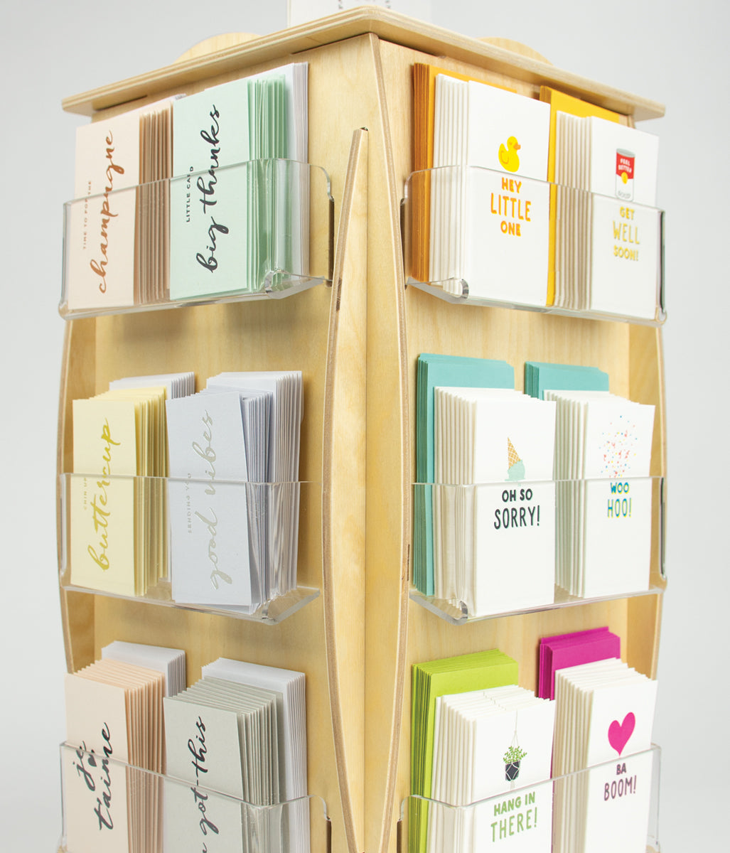 Birch Counter Gift Enclosures Display