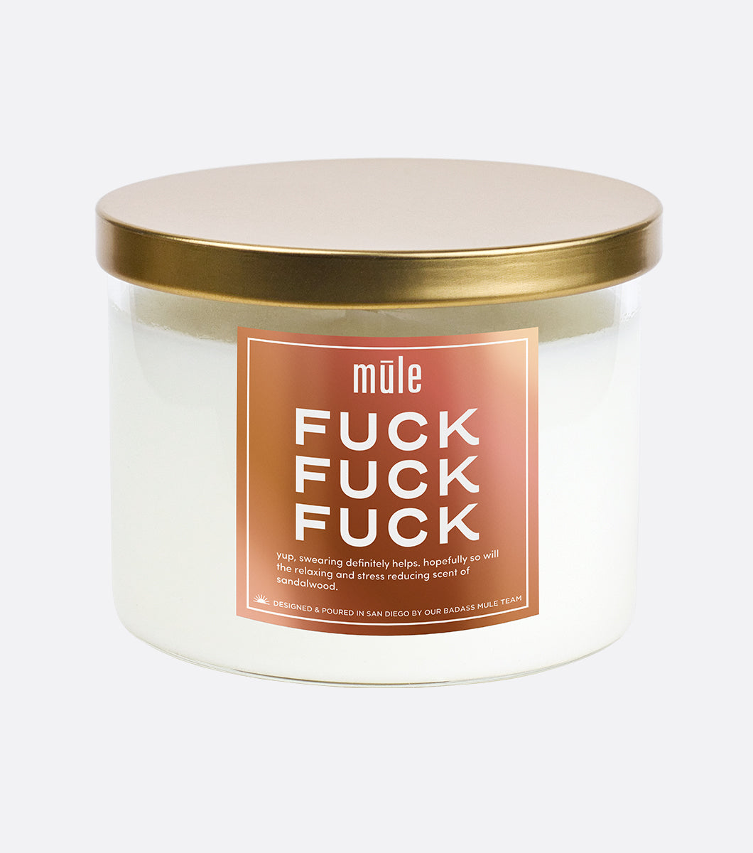 10.5 oz Triple Fuck Glass Candle