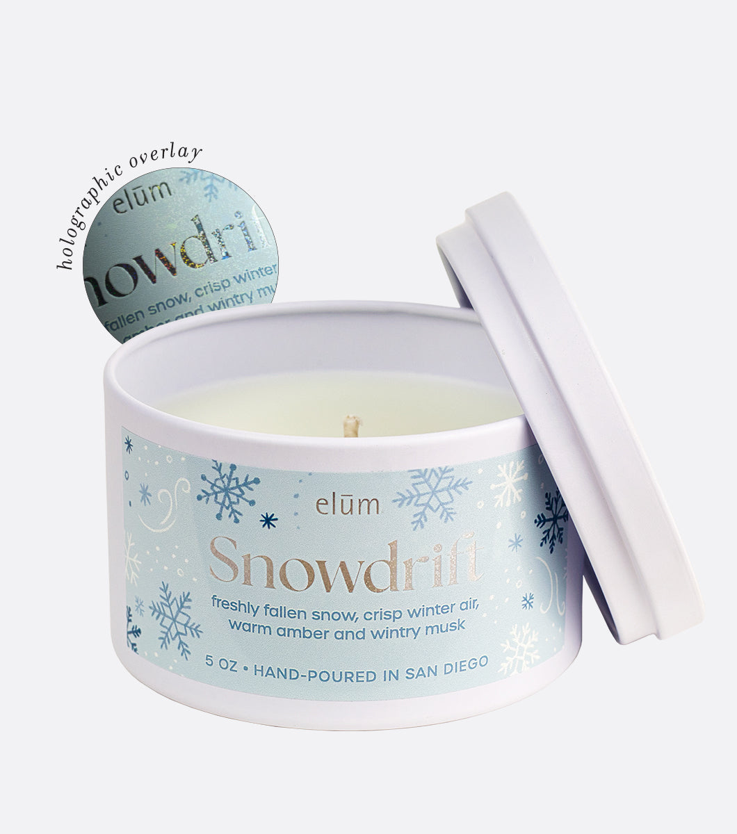 Snowdrift 5 oz Quinn Tin Candle