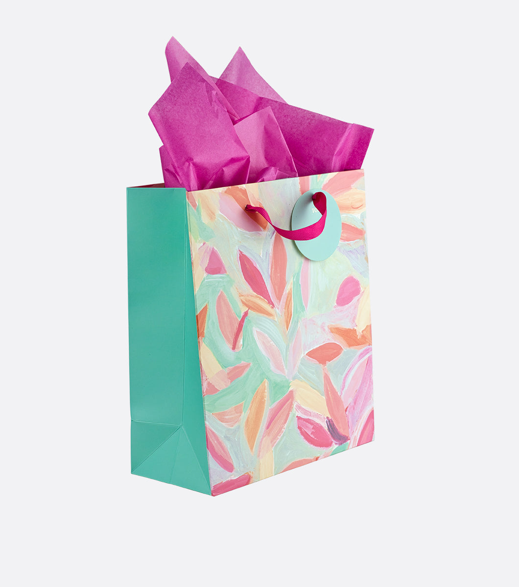 Botanic Abstract Leaves Medium Gift Bag