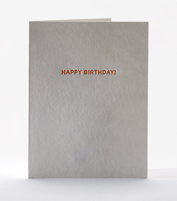 Elum Designs Big Deal Letterpress Birthday Greeting Card 