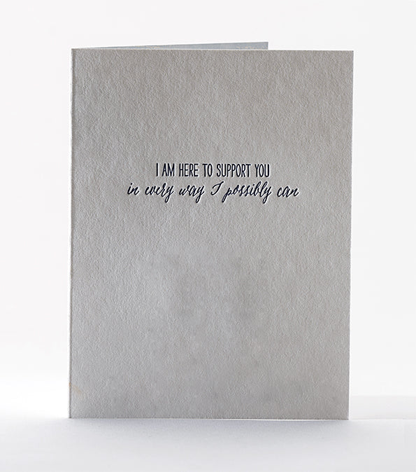 Elum Designs Hercules Sympathy Letterpress Greeting Card 