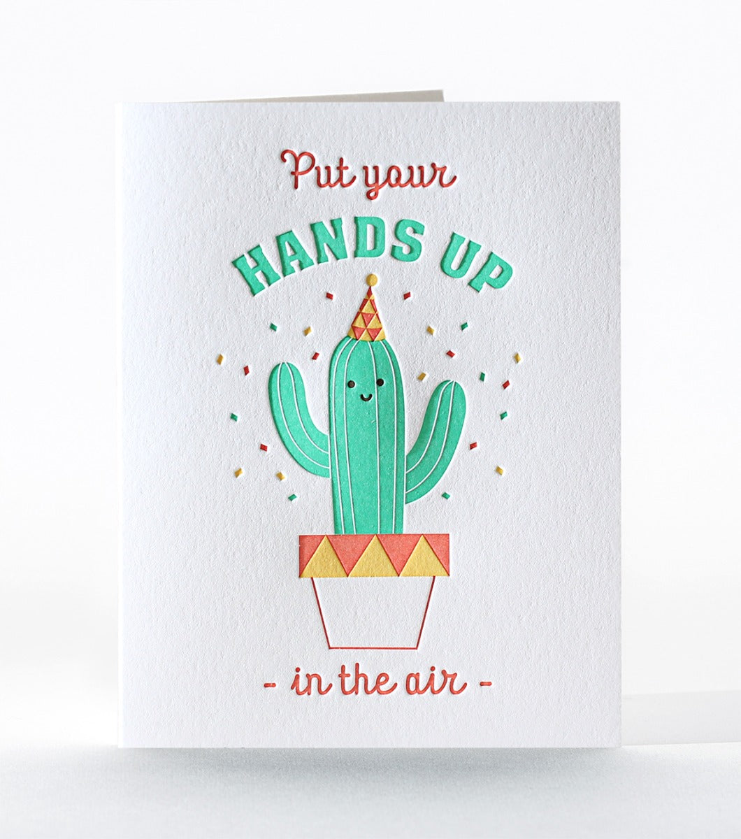 Elum Designs Raise the Roof Letterpress Birthday Greeting Card