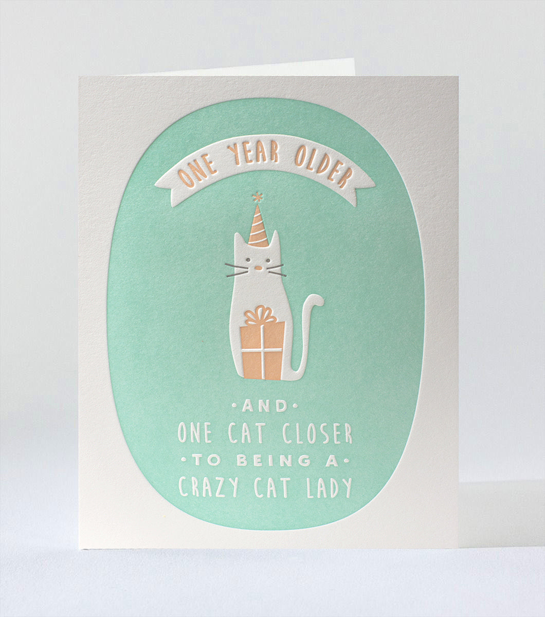 Elum Designs Cubic Thanks Letterpress Greeting Card 