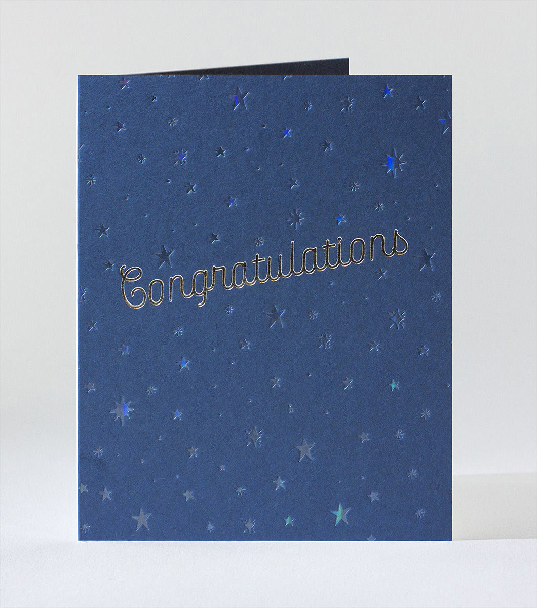 Elum Designs Cubic Thanks Letterpress Greeting Card 