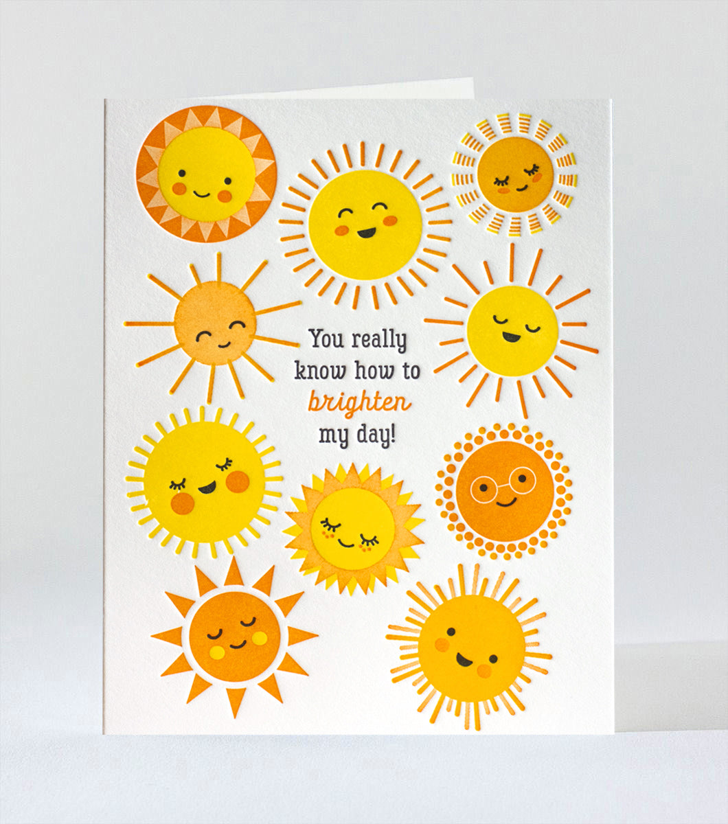 Elum Designs Cubic Thanks Letterpress Greeting Card 