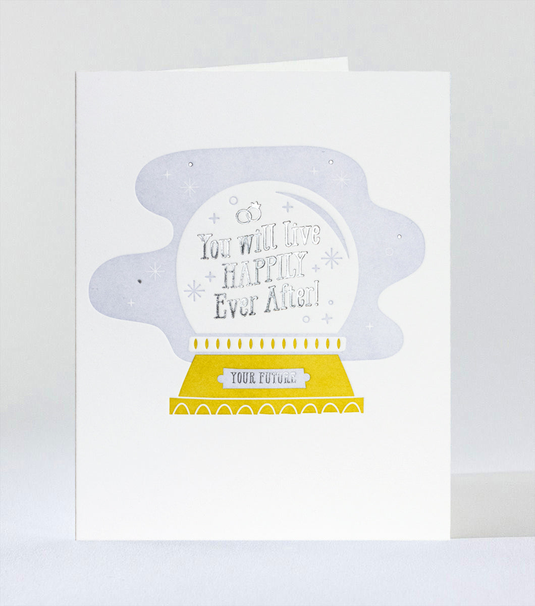 Elum Designs Cubic Thanks Letterpress Greeting Card 