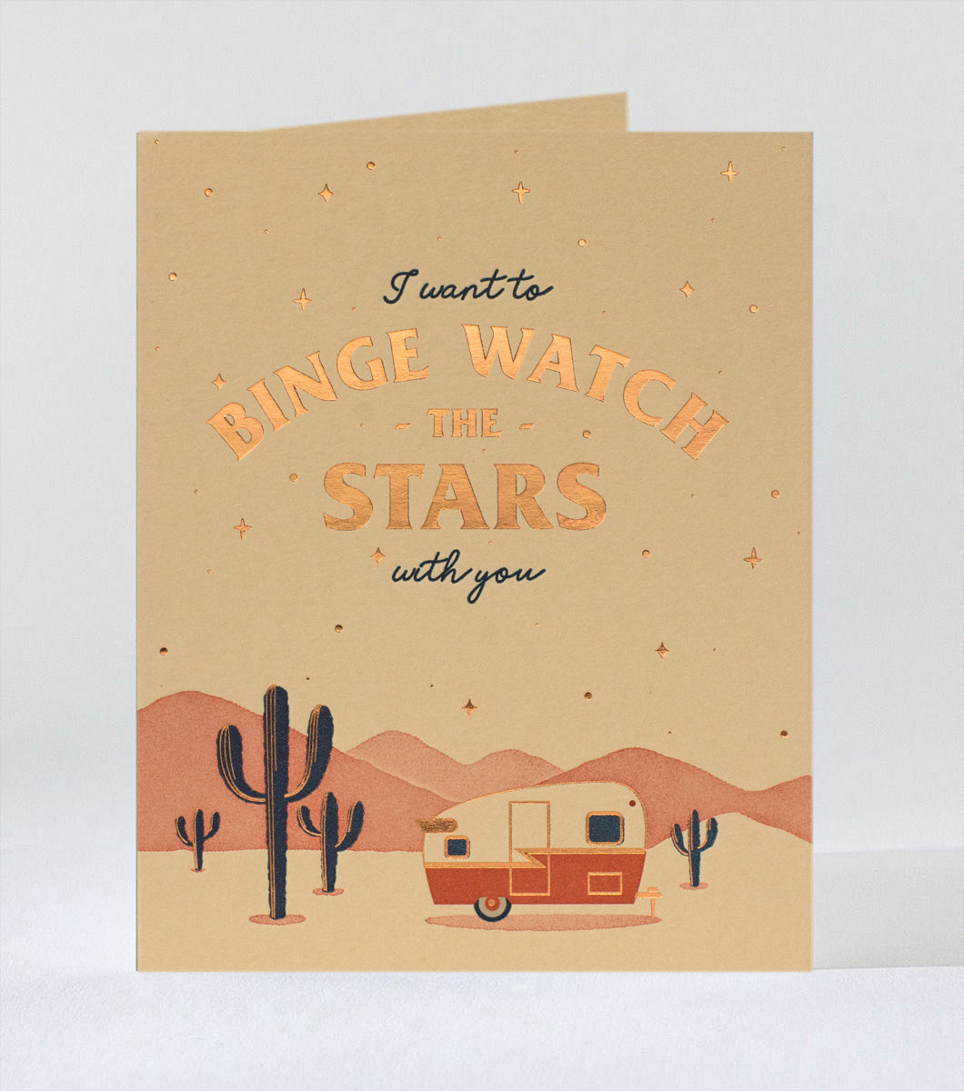 Elum Designs Cubic Thanks Letterpress Greeting Card 