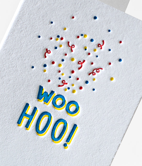 Elum Designs Icon "Confetti Spray" Letterpress Mini Note Gift Enclosure 