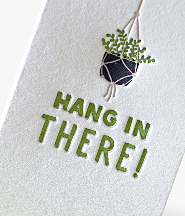 Elum Designs Icon "Hanging House Plant" Letterpress Mini Note Gift Enclosure 