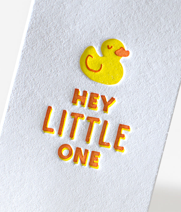 Elum Designs Icon "Little Ducky" Letterpress Mini Note Gift Enclosure 