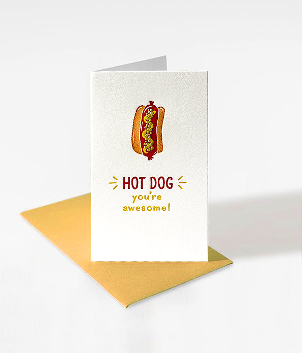 Hot Dog Mini Notes - Set of 10