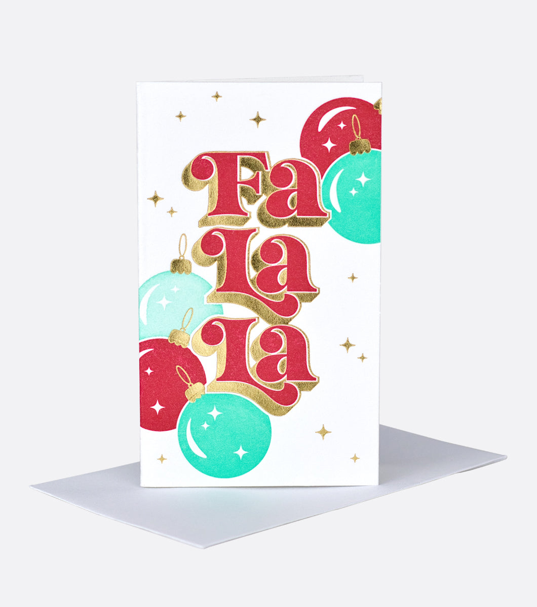 fa la la ornament mini notes