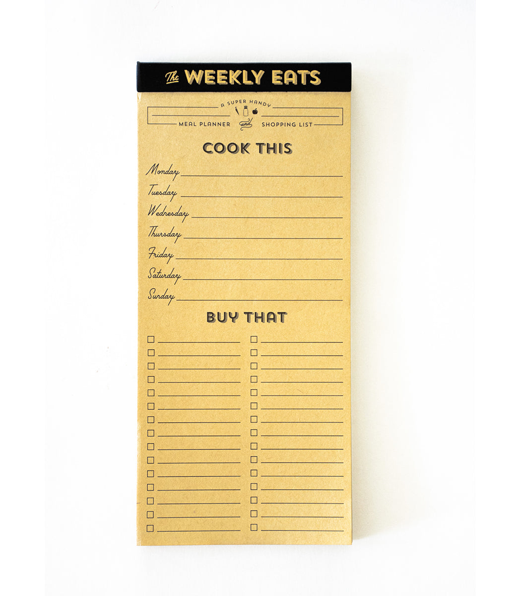 Weekly Eats Magnetic List Pad